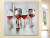 Gemälde Art- Weinprobe