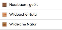 Bett Fausto Wildbuche natur geölt