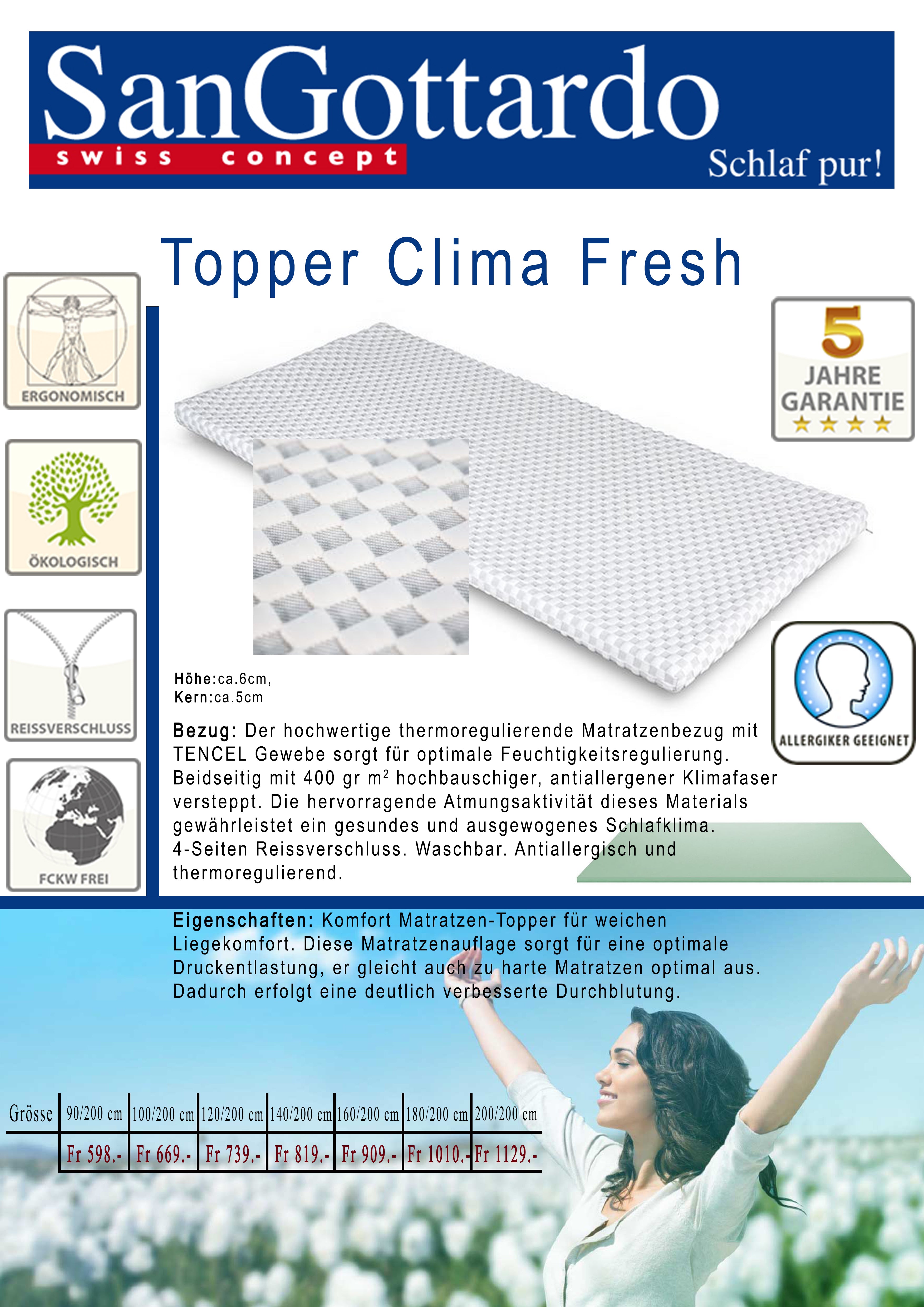 Topper Clima Fresh