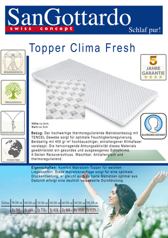 Topper Clima Fresh