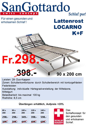Lattenrost Locarno K+F