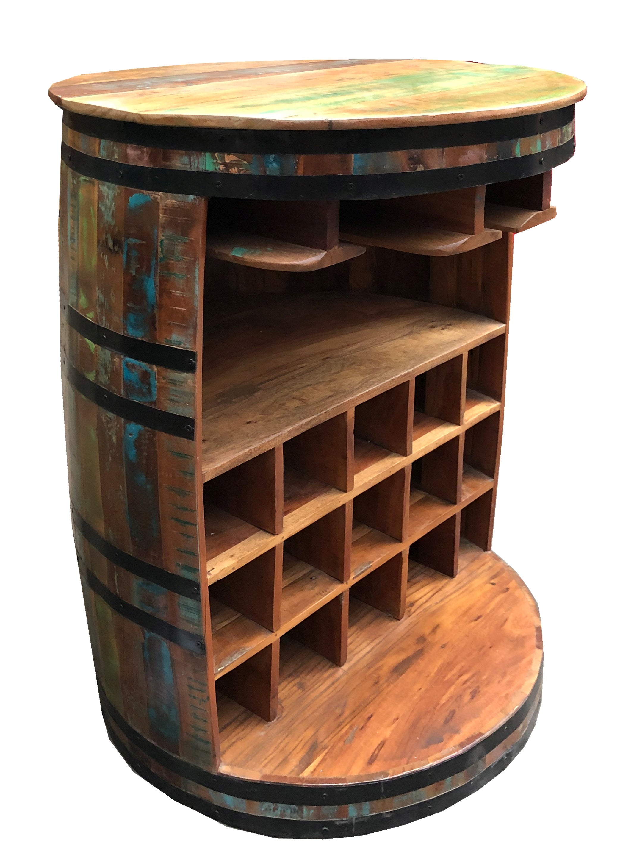 Barschrank Fassförmig - Boat