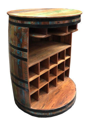 Barschrank Fassförmig - Boat