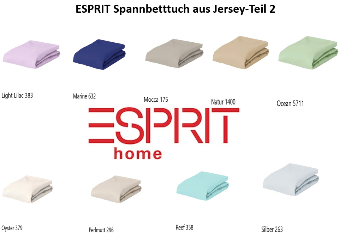 ESPRIT Spannbetttuch aus Jersey - Teil 2