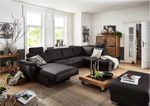 U-Gruppe Leder Biona Schwarz