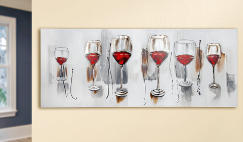 Gemälde Art- Rotwein