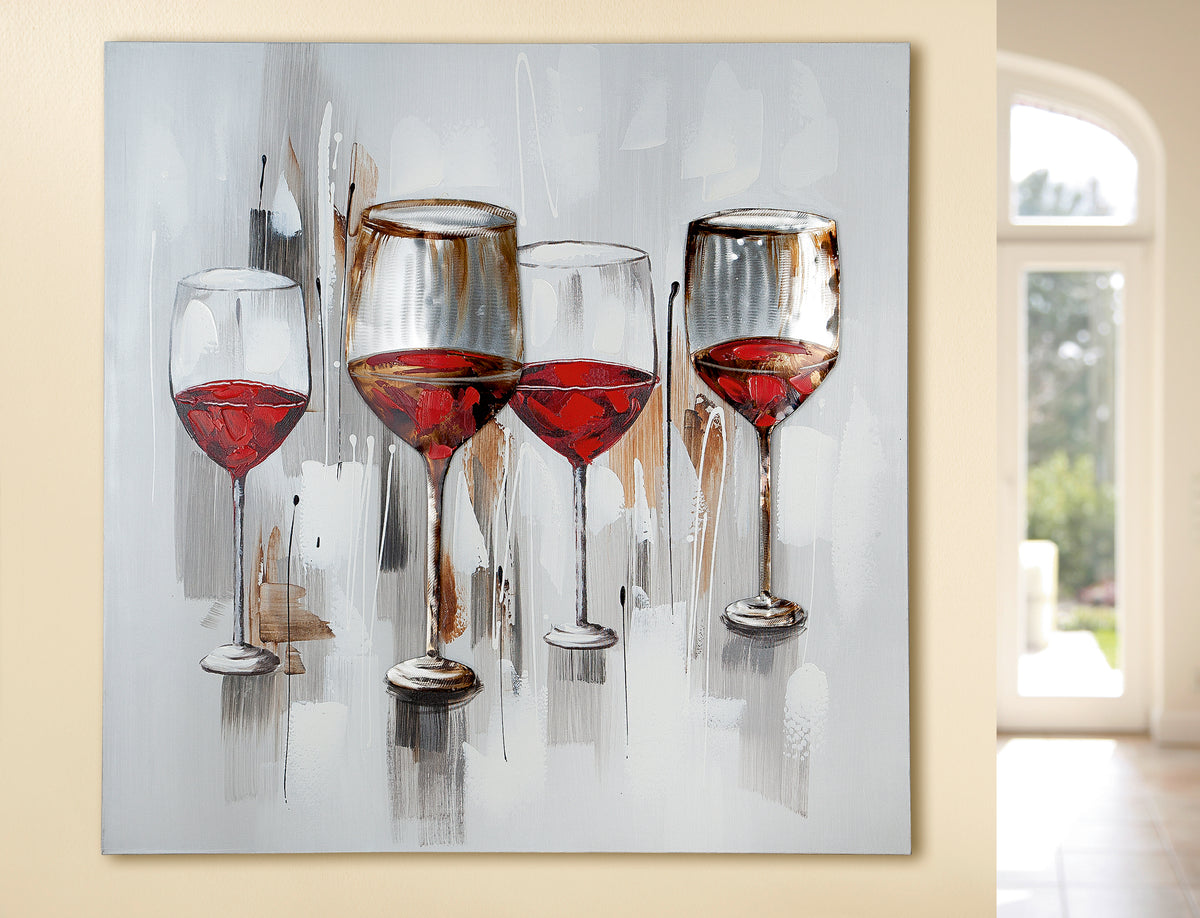 Gemälde Art- Weinprobe