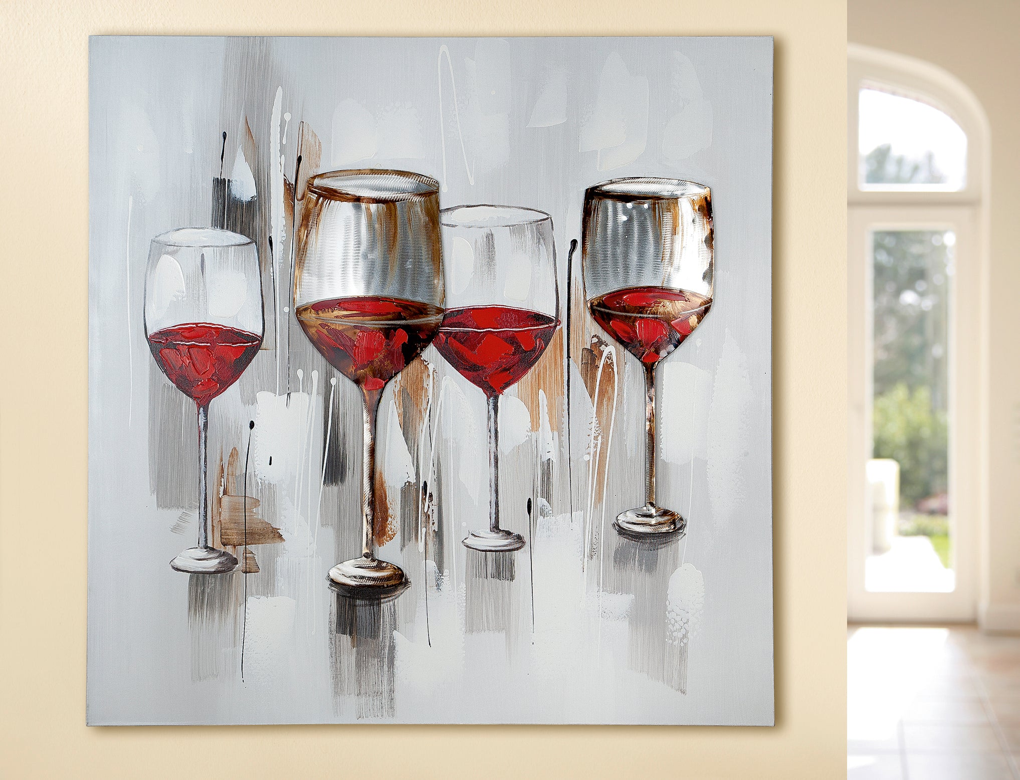 Gemälde Art- Weinprobe