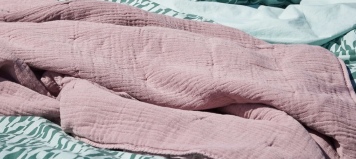 100% Bio-Baumwolle — Quilt Nora, ash rose
