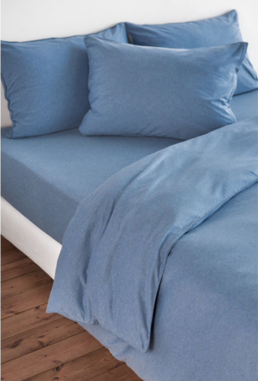 Uni Jeans — Jersey-Bettwäsche