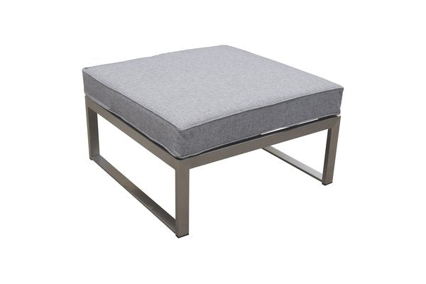 Oreo Edelstahl Lounge gross mit Teak Armlehne