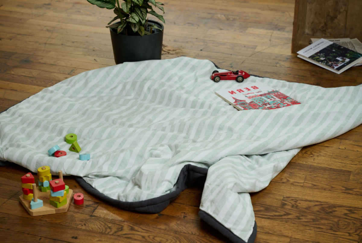 100% Bio-Baumwolle — Quilt Laurin, anthrazit