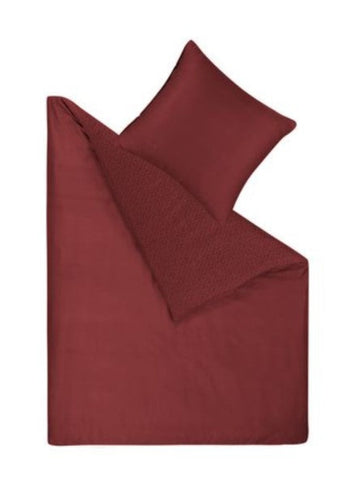 ESPRIT Scatter Burgundy Set 160x210 + 50x70cm