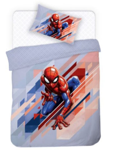 New Spiderman - Baumwollbettwäsche Set 160x210 + 65x100 cm