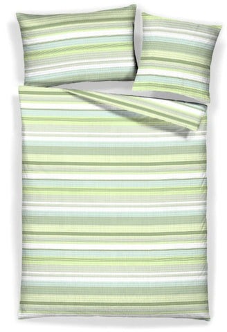 Green Stripe - Seersuckerbettwäsche