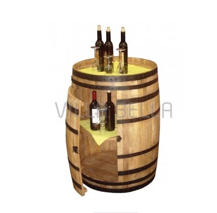 Barfass mit Weinregal