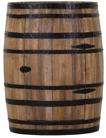 Barfass mit Weinregal