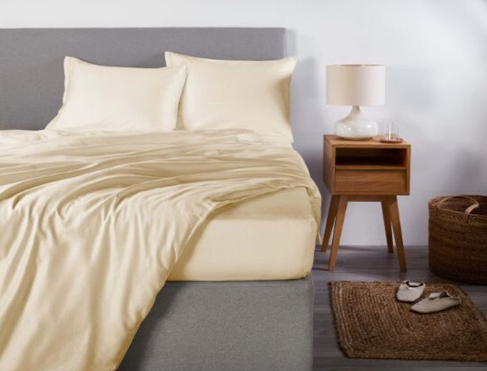 Linge de lit en satin Premium Uni