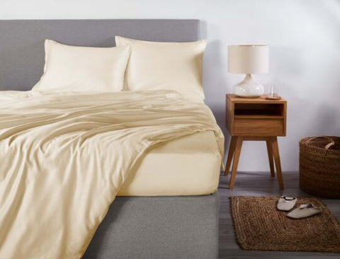 Linge de lit en satin Premium Uni