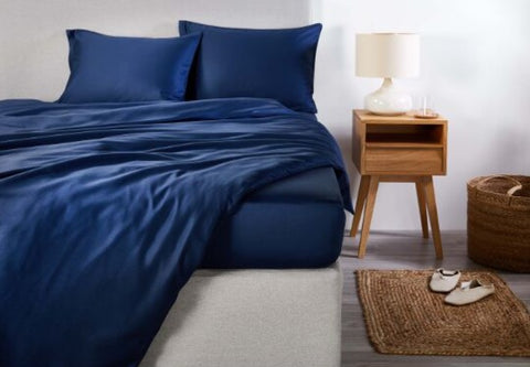 Linge de lit en satin Premium Uni