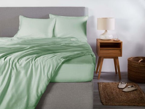Linge de lit en satin Premium Uni