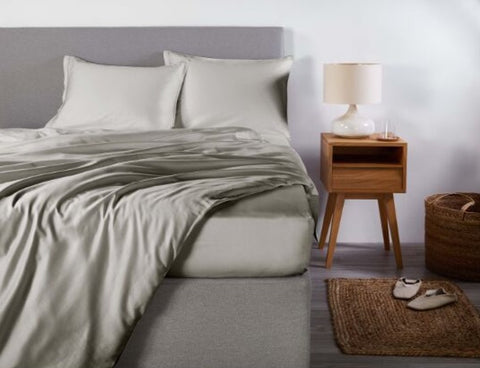 Linge de lit en satin Premium Uni