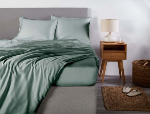 Linge de lit en satin Premium Uni