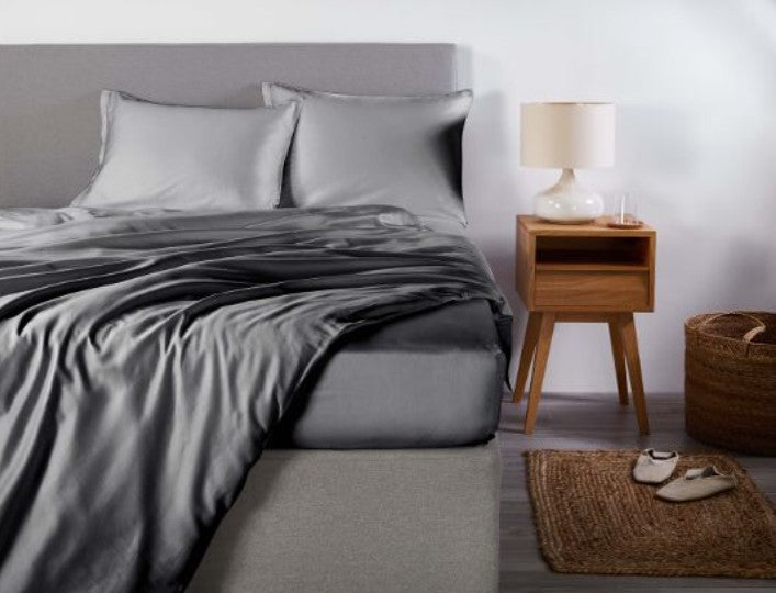 Linge de lit en satin Premium Uni