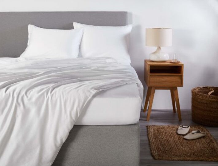 Linge de lit en satin Premium Uni