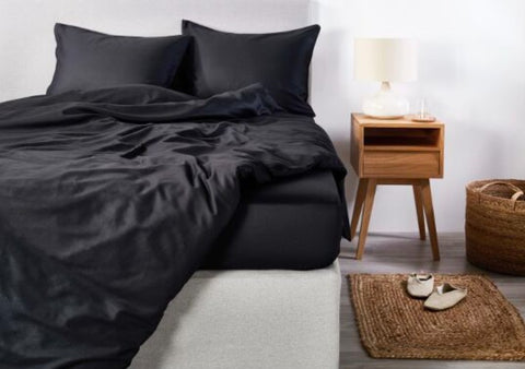 Linge de lit en satin Premium Uni