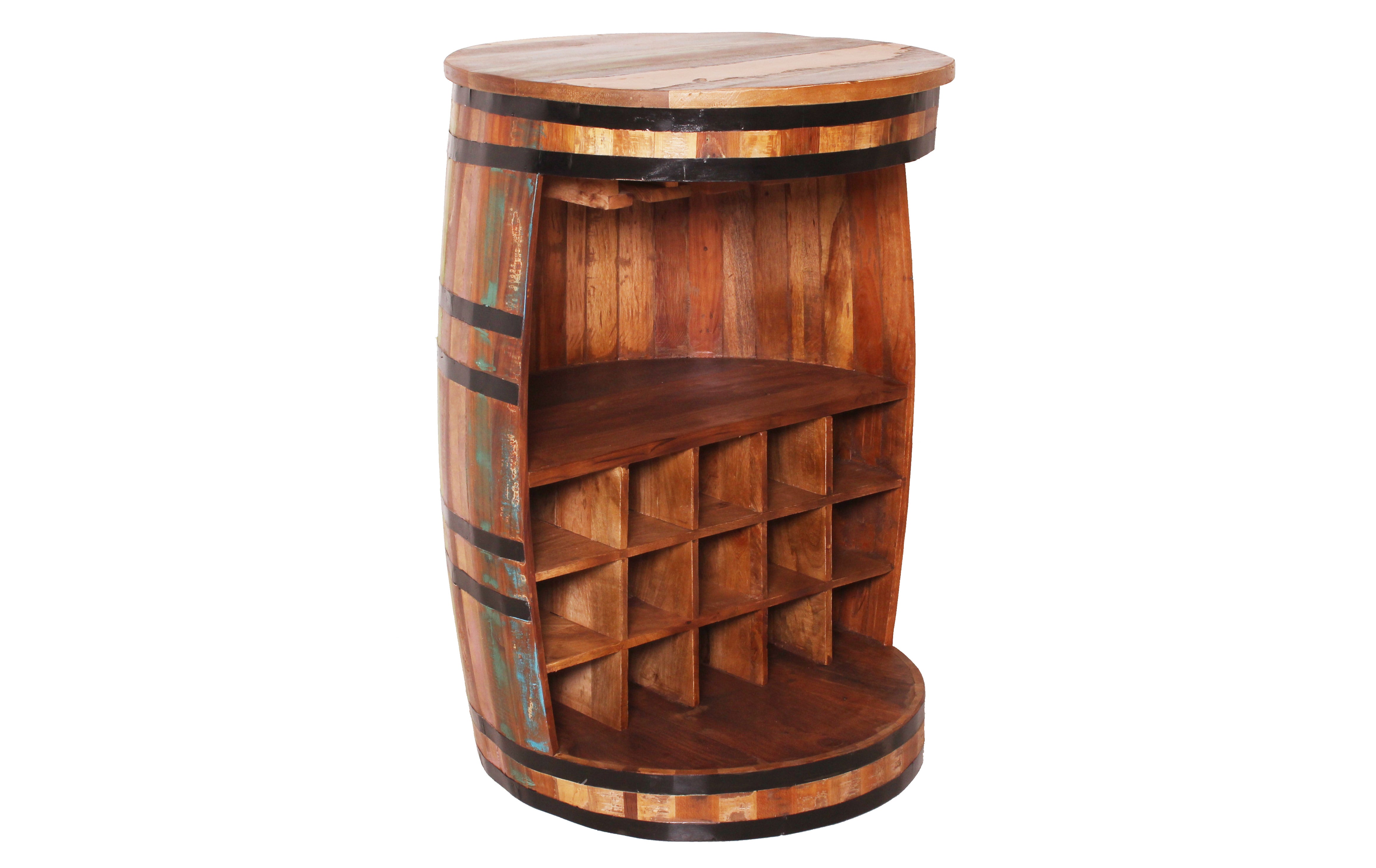 Barschrank Fassförmig - Boat
