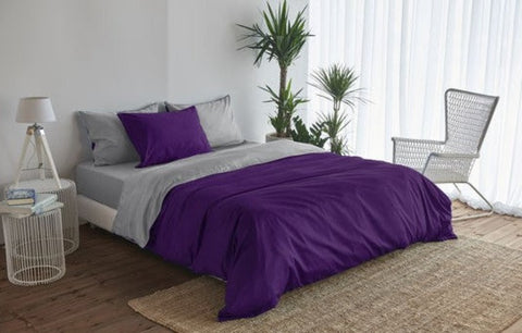 satin reversible bed linen Uni