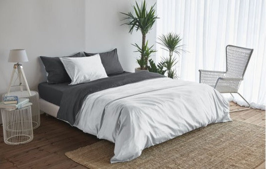 satin reversible bed linen Uni