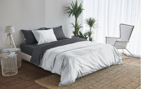 satin reversible bed linen Uni