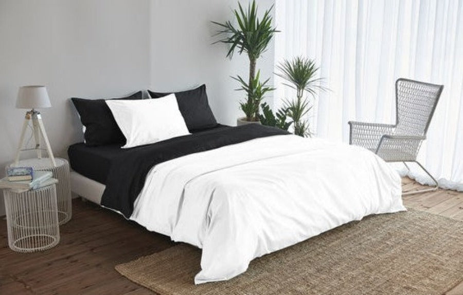 satin reversible bed linen Uni
