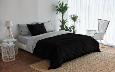 satin reversible bed linen Uni