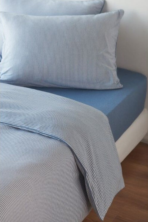 Jersey Melange Streifen Bettwäsche