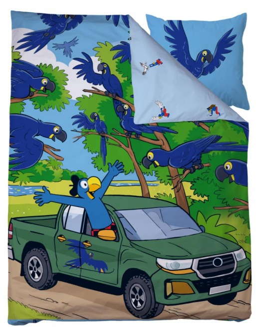 Kinder Bettwäsche Globi Papageien