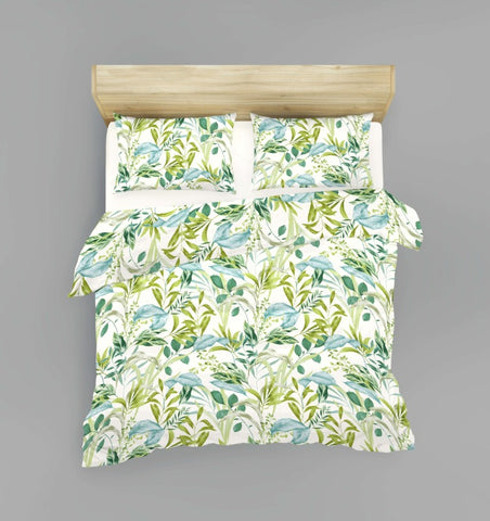 Satin Bettwäsche Green