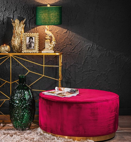 Hocker rund Rose