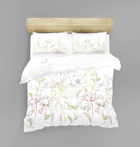 Satin bed linen Bloom