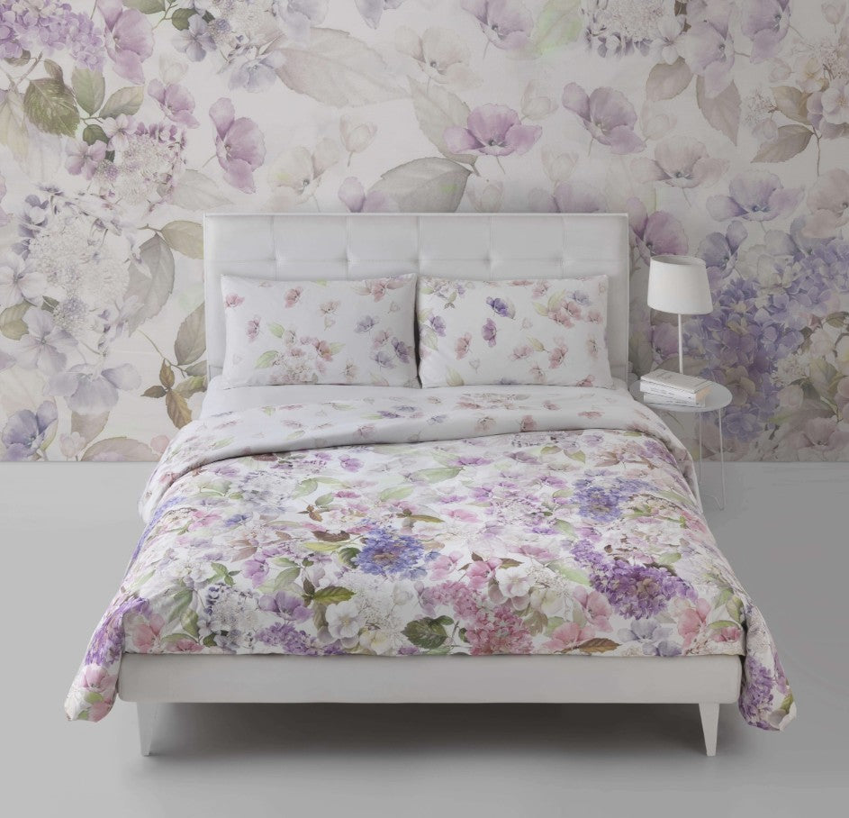 Satin-Bettwäsche Hydrangea