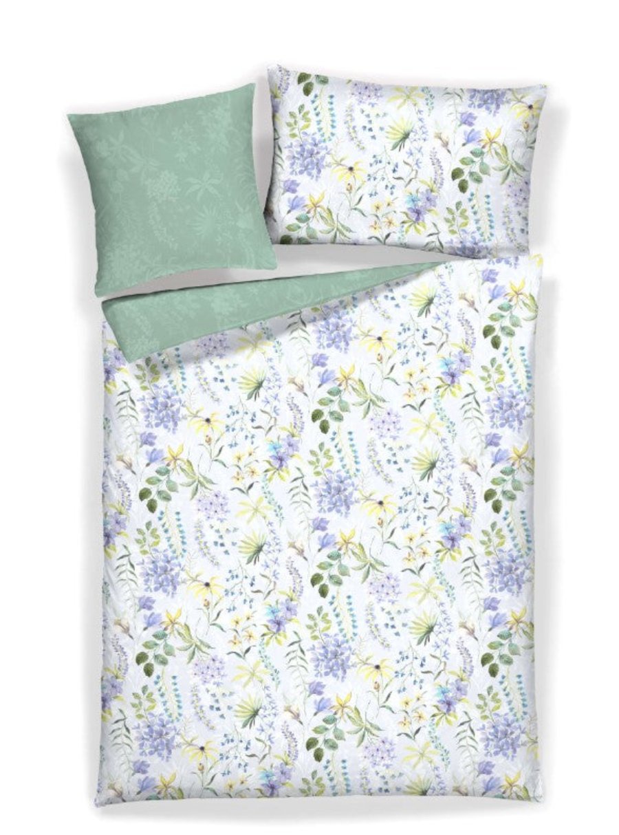 Satin bed linen Blütenmeer