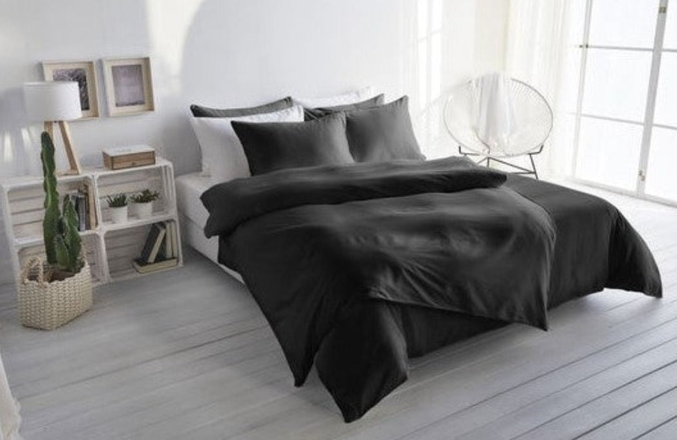 Satin-Bettwäsche Set Uni