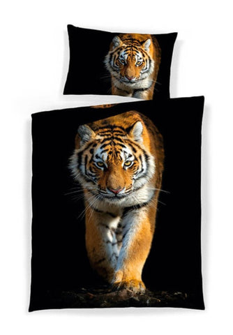 Satin Bettwäsche Tiger
