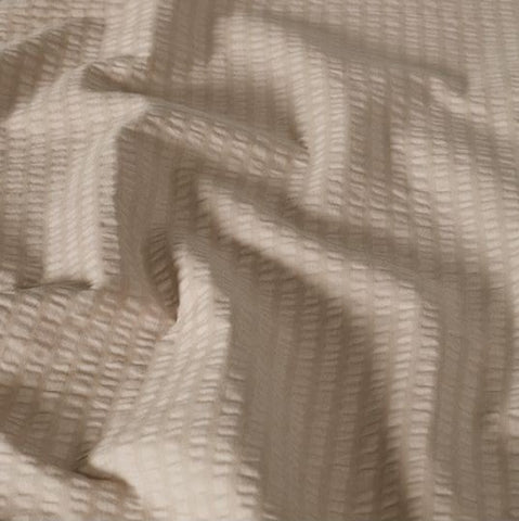 Seersucker Bettwäsche Set Taupe Uni