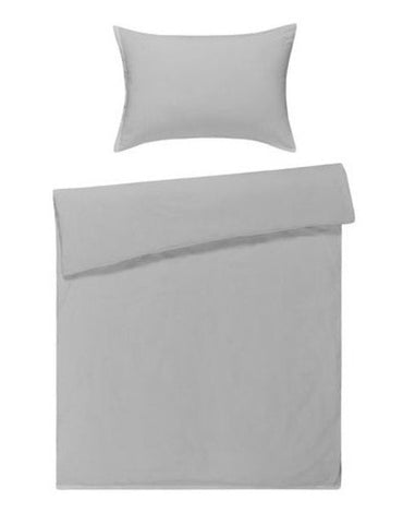 Seersucker Bettwäsche Set Weiss Uni