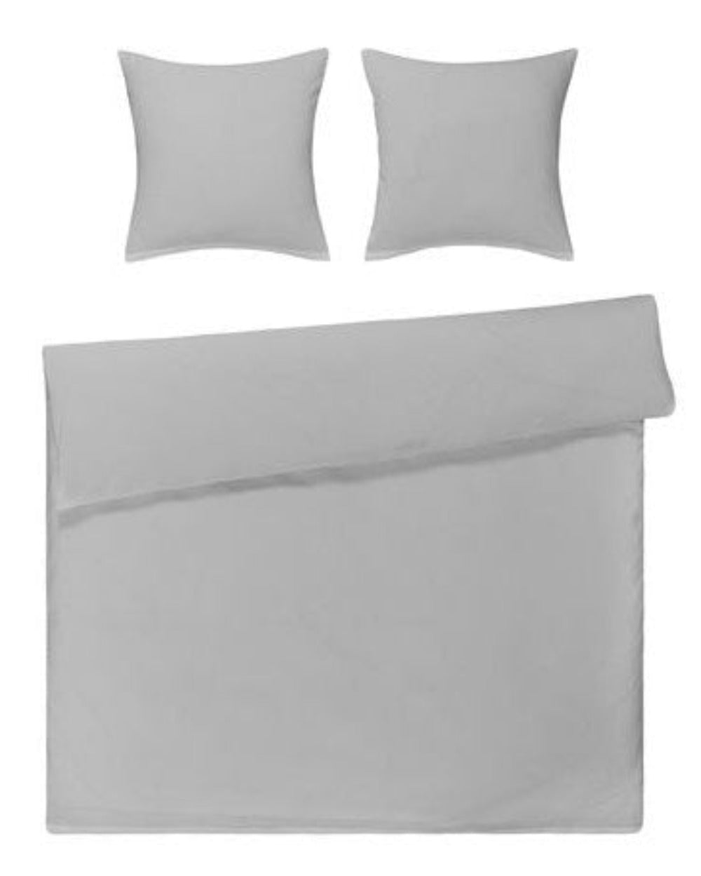 Seersucker Bettwäsche Set Weiss Uni