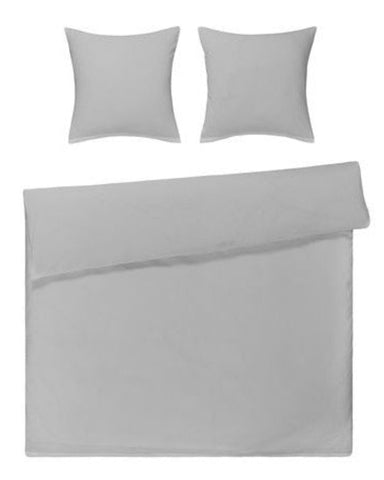 Seersucker Bettwäsche Set Weiss Uni